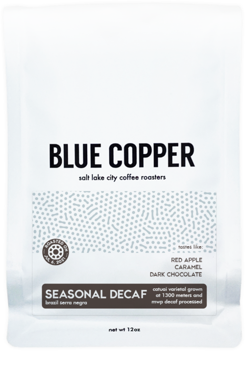 Blue Copper Coffee Beans- Decaf Varies