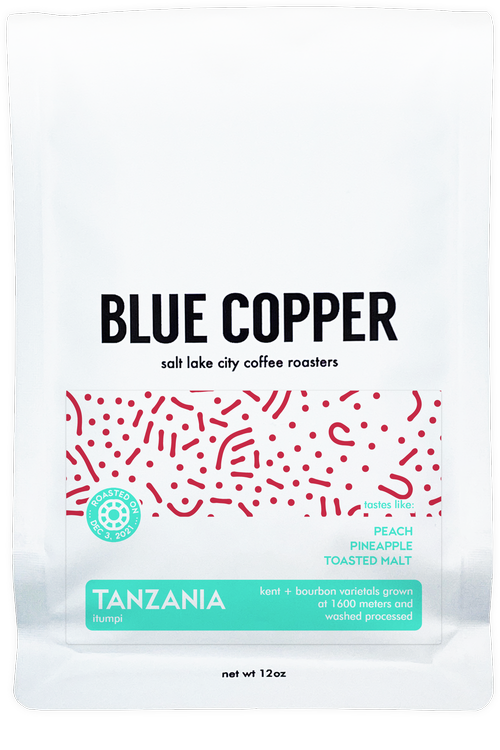 Blue Copper Coffee Beans-Tanzania Itumpi Peaberry